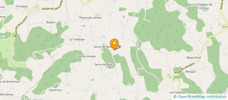 localisation de l'entreprise MONSIEUR MICHEL COMTE à SAINT-VICTOR