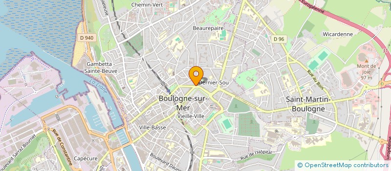 localisation de l'entreprise MONSIEUR MICHEL CONDETTE à BOULOGNE-SUR-MER