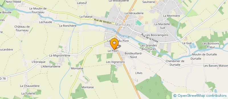 localisation de l'entreprise MONSIEUR MICHEL CONFOLANT à MARTIZAY