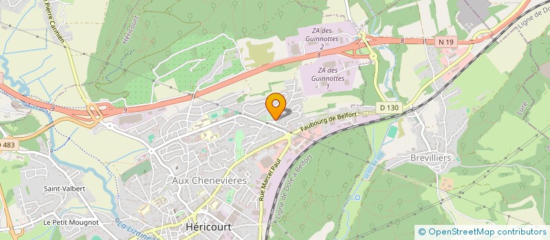 localisation de l'entreprise MONSIEUR MICHEL CONIGLIO  HERICOURT