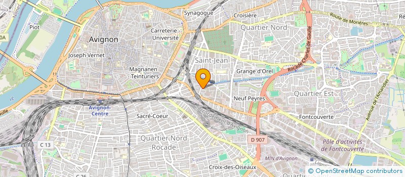 localisation de l'entreprise MONSIEUR MICHEL CONSTANT  AVIGNON