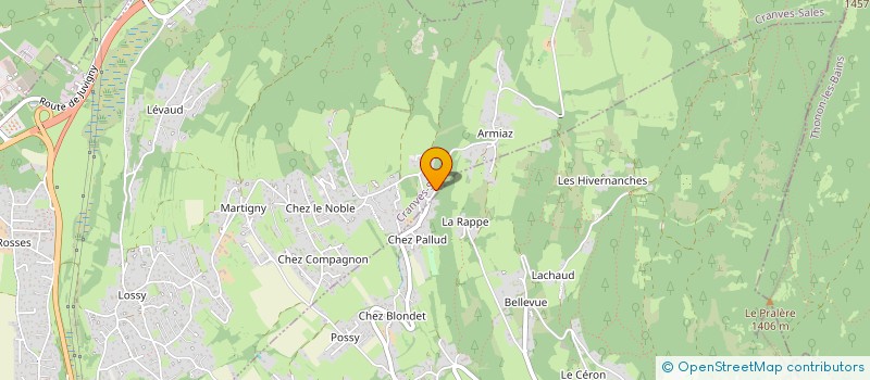 localisation de l'entreprise MONSIEUR MICHEL COPPET  CRANVES-SALES