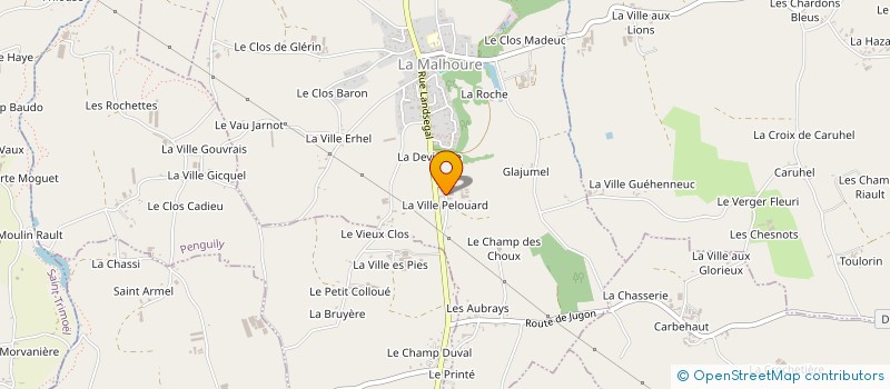 localisation de l'entreprise MONSIEUR MICHEL CORBEL  LA MALHOURE