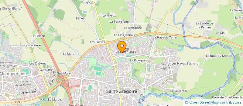 localisation de l'entreprise MONSIEUR MICHEL CORBES à SAINT-GREGOIRE