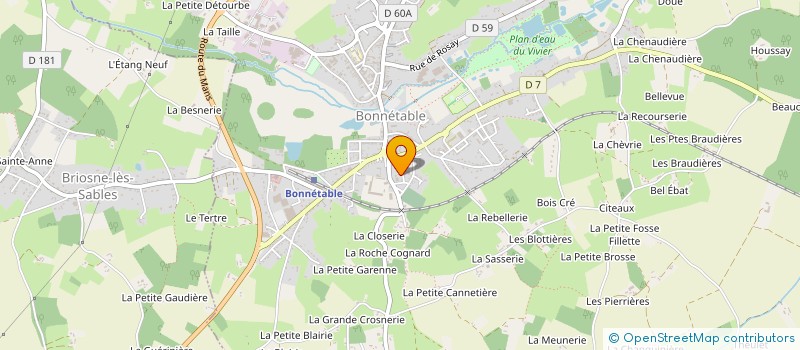 localisation de l'entreprise MONSIEUR MICHEL CORBIN  BONNETABLE