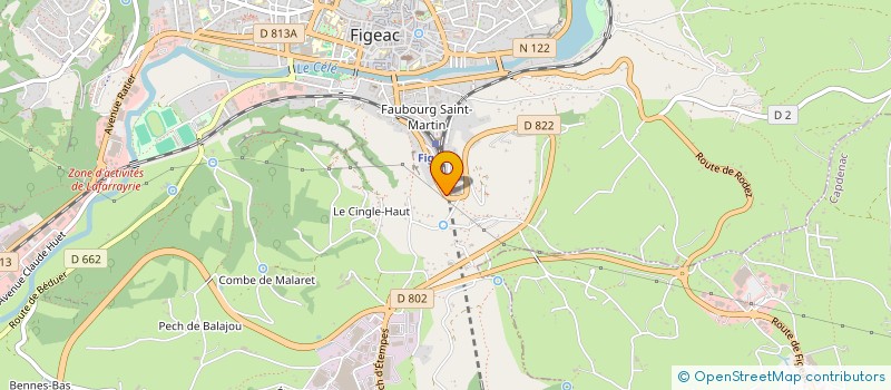 localisation de l'entreprise MONSIEUR MICHEL CORDERO  FIGEAC