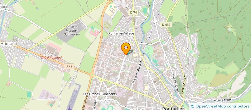 localisation de l'entreprise MONSIEUR MICHEL CORDIER  PONTARLIER