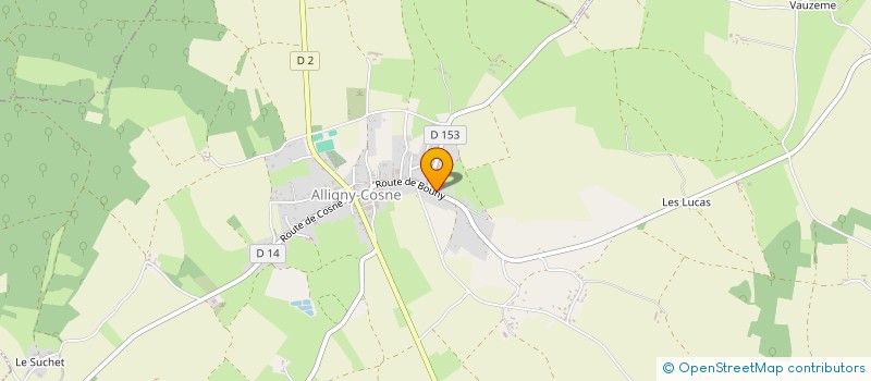 localisation de l'entreprise MONSIEUR MICHEL CORNETTE à ALLIGNY-COSNE