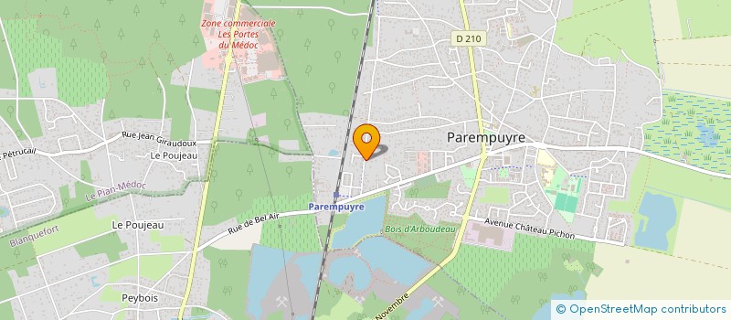 localisation de l'entreprise MONSIEUR MICHEL COROCHER  PAREMPUYRE