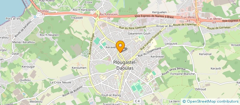 localisation de l'entreprise MONSIEUR MICHEL CORRE  PLOUGASTEL-DAOULAS