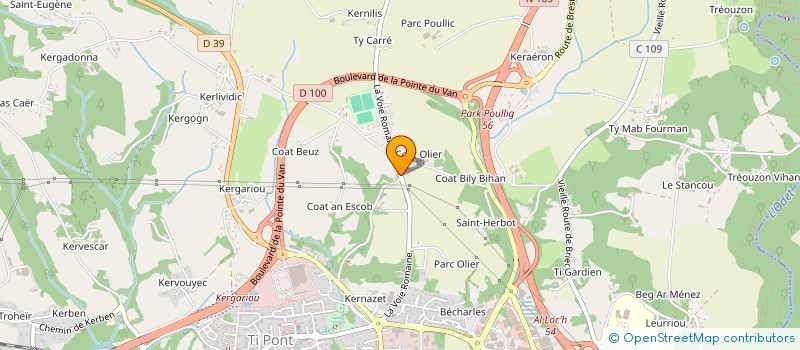 localisation de l'entreprise MONSIEUR MICHEL COSMAO à QUIMPER