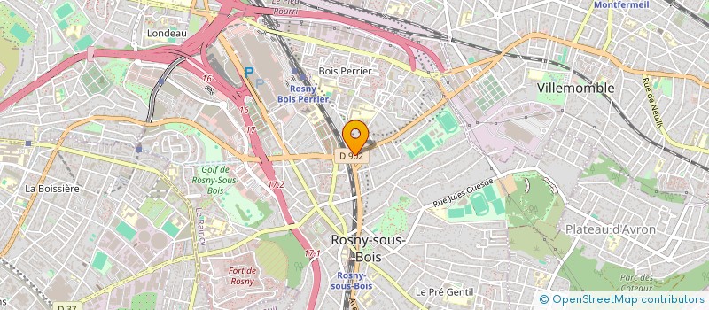 localisation de l'entreprise MONSIEUR MICHEL COSSON à ROSNY-SOUS-BOIS