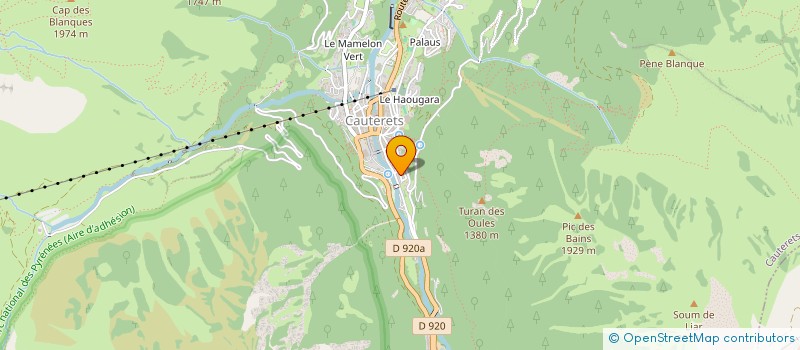 localisation de l'entreprise MONSIEUR MICHEL COSSOU  CAUTERETS