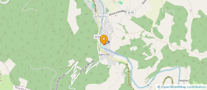 localisation de l'entreprise MONSIEUR MICHEL COSTE  CAMARES