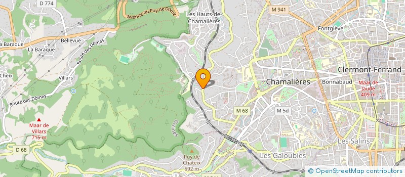 localisation de l'entreprise MONSIEUR MICHEL COSTILLES  CHAMALIERES