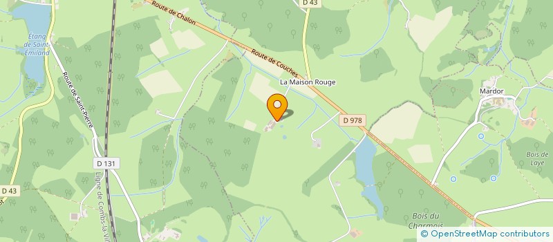 localisation de l'entreprise MONSIEUR MICHEL COTTIN  SAINT MARTIN DE COMMUNE