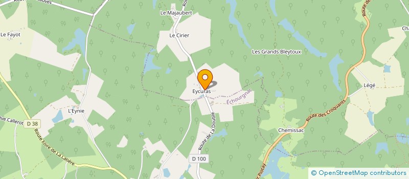 localisation de l'entreprise MONSIEUR MICHEL COUBRAN  ECHOURGNAC