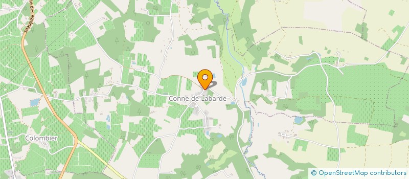 localisation de l'entreprise MONSIEUR MICHEL COUDERC  CONNE-DE-LABARDE