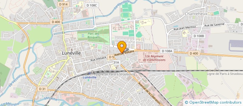 localisation de l'entreprise MONSIEUR MICHEL COUDRAY  LUNEVILLE