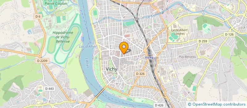 localisation de l'entreprise MONSIEUR MICHEL COUGOUREUX à VICHY