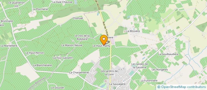 localisation de l'entreprise MONSIEUR MICHEL COUILLAUD à LE LANDREAU