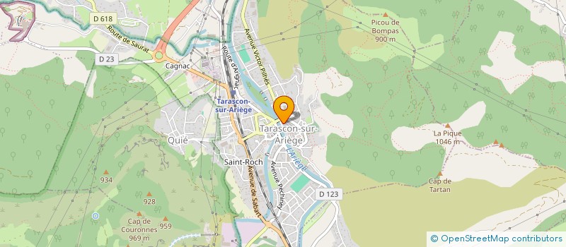 localisation de l'entreprise MONSIEUR MICHEL COUILLAUD à TARASCON-SUR-ARIEGE