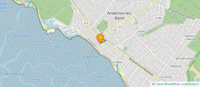 localisation de l'entreprise MONSIEUR MICHEL COULARY  ANDERNOS-LES-BAINS