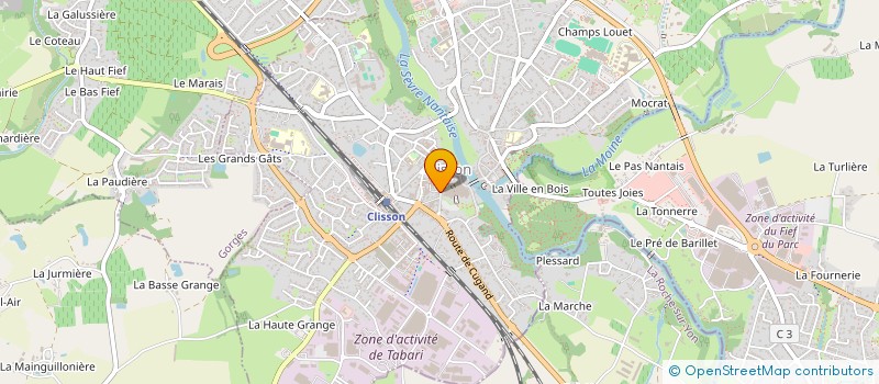 localisation de l'entreprise MONSIEUR MICHEL COULON  CLISSON