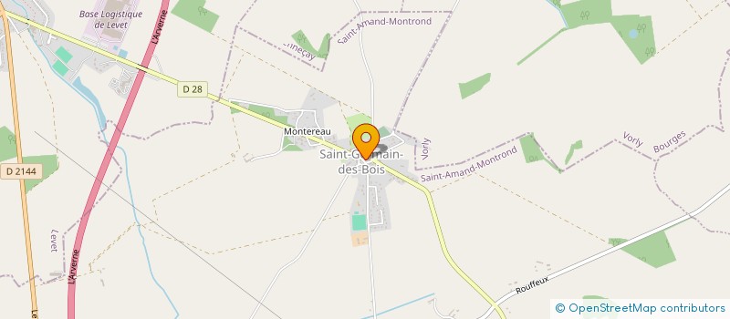 localisation de l'entreprise MONSIEUR MICHEL COURBAUD  LEVET