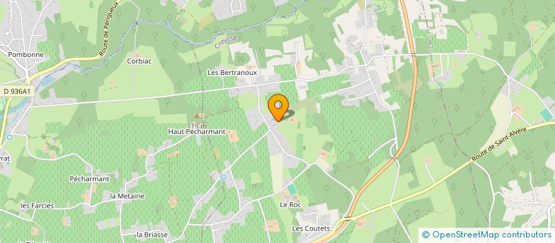 localisation de l'entreprise MONSIEUR MICHEL COURBO  CREYSSE