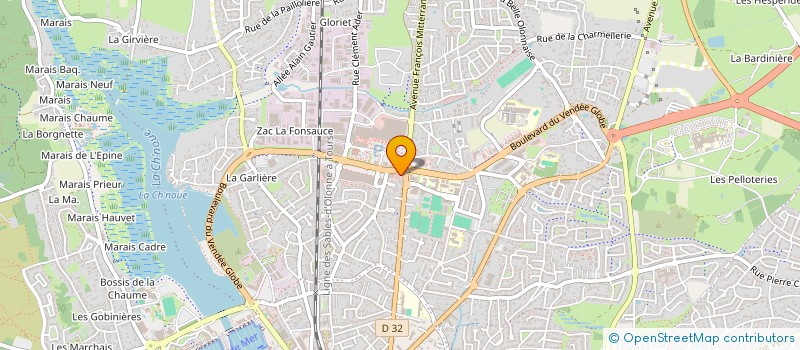 localisation de l'entreprise MONSIEUR MICHEL COURIVAUD à LES SABLES D'OLONNE