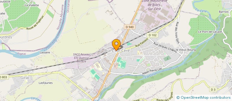 localisation de l'entreprise MONSIEUR MICHEL COURRIEUX  BIARS-SUR-CERE