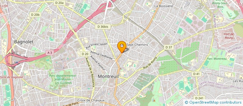 localisation de l'entreprise MONSIEUR MICHEL COURT à MONTREUIL