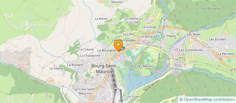 localisation de l'entreprise MONSIEUR MICHEL COURT  BOURG-SAINT-MAURICE