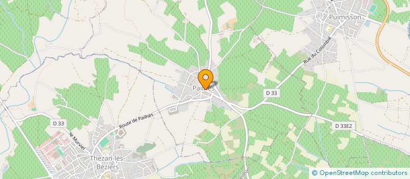 localisation de l'entreprise MONSIEUR MICHEL COURTIAL à PAILHES
