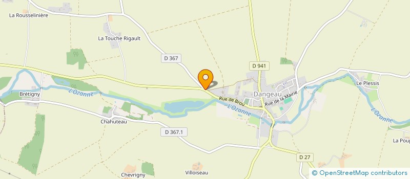 localisation de l'entreprise MONSIEUR MICHEL COUTADEUR à DANGEAU