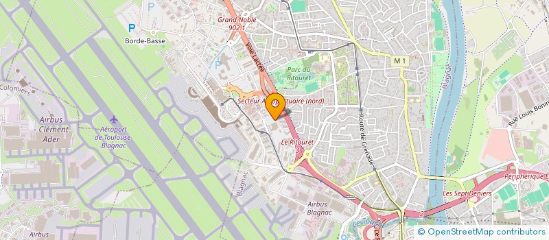 localisation de l'entreprise MONSIEUR MICHEL COUTEL  BLAGNAC