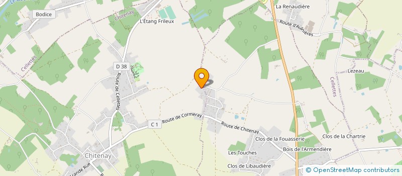 localisation de l'entreprise MONSIEUR MICHEL COUTEUR à CHITENAY