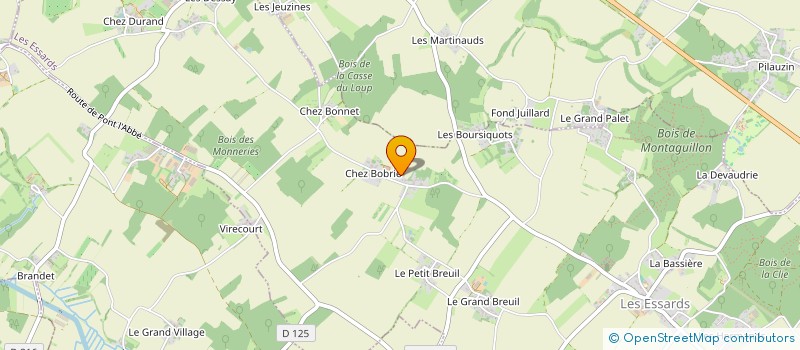 localisation de l'entreprise MONSIEUR MICHEL COUTIN à LES ESSARDS