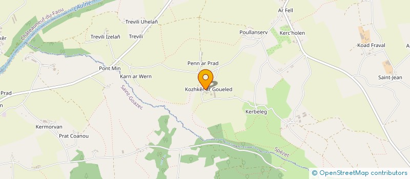 localisation de l'entreprise MONSIEUR MICHEL COZIC  SPEZET