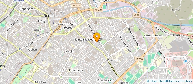 localisation de l'entreprise MONSIEUR MICHEL CRAEYMEERSCH à ROUBAIX