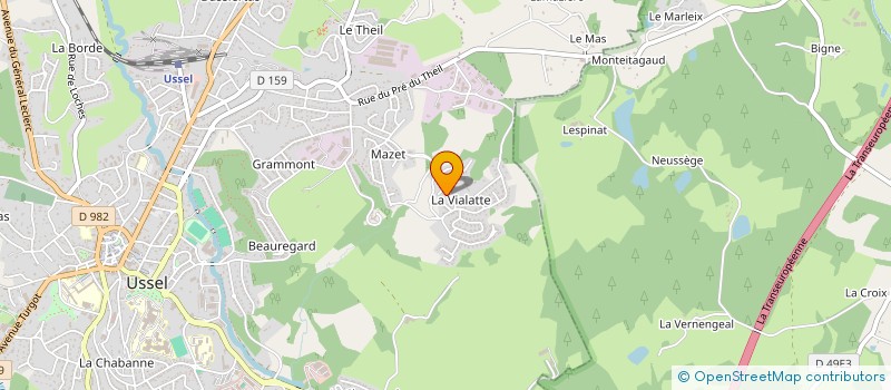 localisation de l'entreprise MONSIEUR MICHEL CREGU  SAINT-PARDOUX-LE-VIEUX