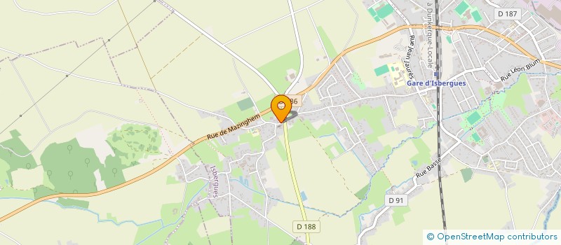 localisation de l'entreprise MONSIEUR MICHEL CREPIN  ISBERGUES