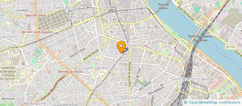 localisation de l'entreprise MONSIEUR MICHEL CREUZET  BORDEAUX