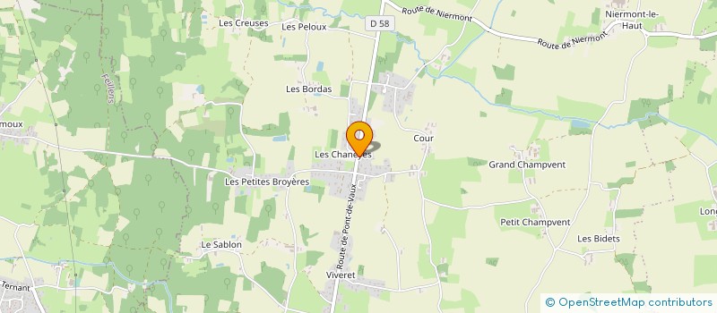 localisation de l'entreprise MONSIEUR MICHEL CRIBEL  BAGE-DOMMARTIN