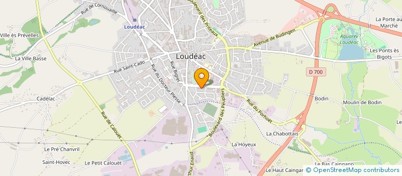 localisation de l'entreprise MONSIEUR MICHEL CRON à LOUDEAC