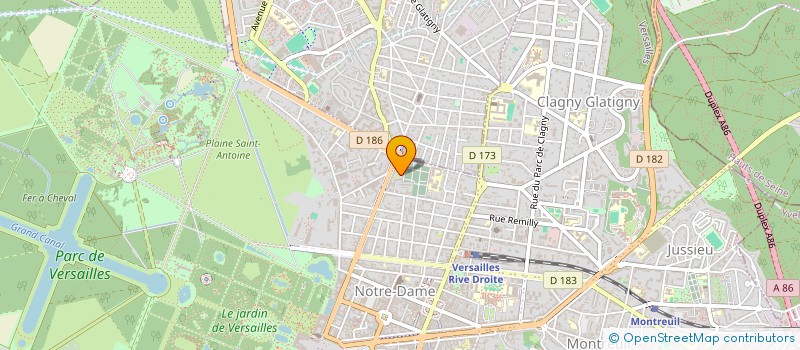 localisation de l'entreprise MONSIEUR MICHEL CRON à VERSAILLES