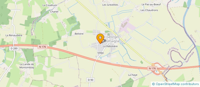 localisation de l'entreprise MONSIEUR MICHEL CRON  SAINT-GEORGES-DE-GREHAIGNE