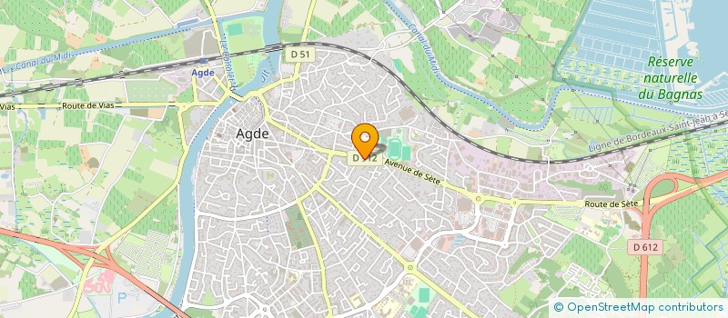 localisation de l'entreprise MONSIEUR MICHEL CROS  AGDE