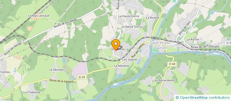 localisation de l'entreprise MONSIEUR MICHEL CROS à SAINT-PRIEST-TAURION
